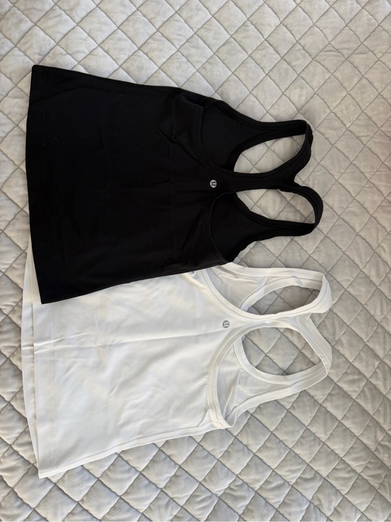 lululemon athletica Tops - lululemon athletica Black & White Racerback Tank Duo